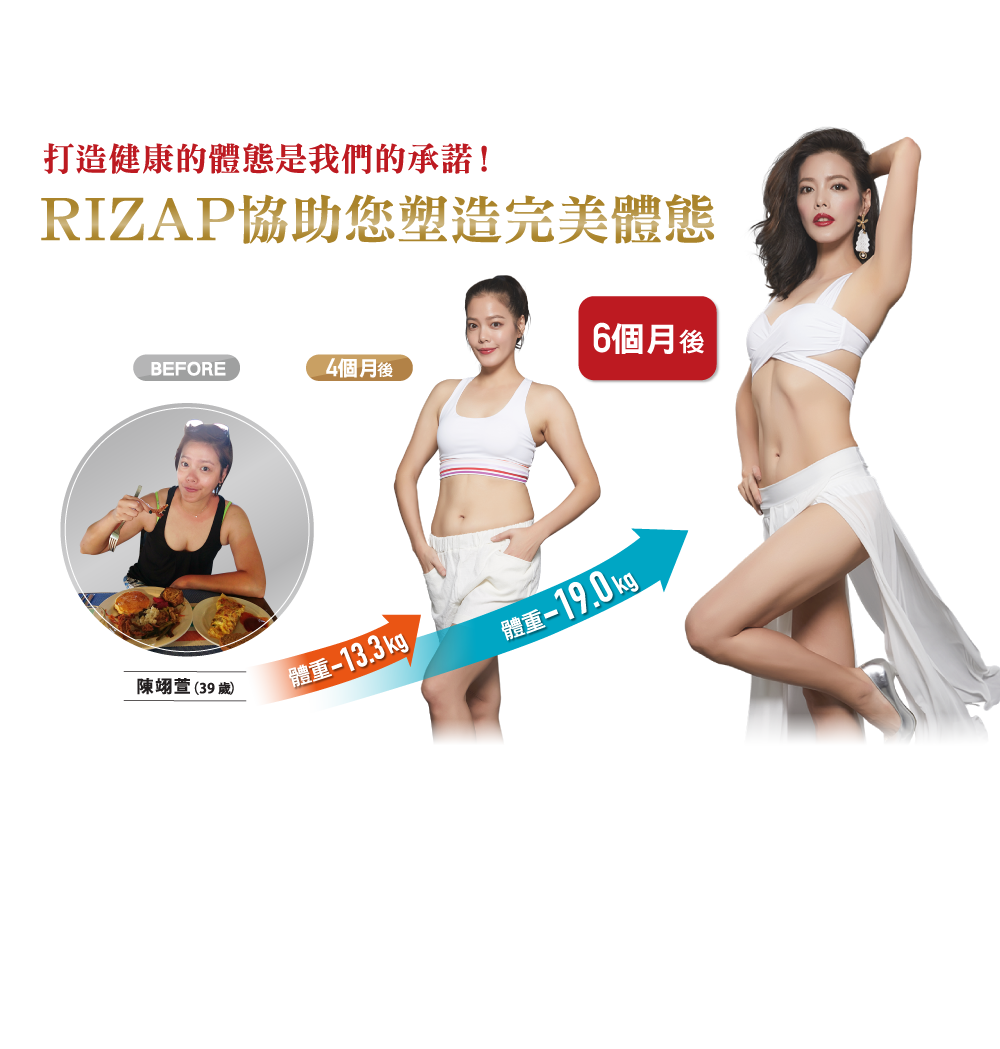 完美曲線,理想身段,就在RIZAP